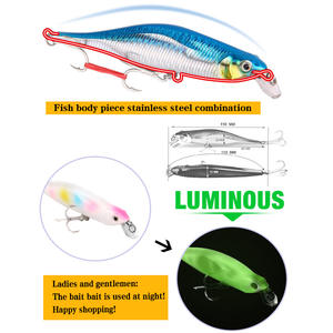 เหยื่อปลอม XY-89 รุ่นมินโนว์ น้ำหนัก 11 กรัม ยาว 10.5 ซม. เหยื่อแข็งสำหรับตกปลาแบส เหยื่อตกปลาน้ำกลาง เหยื่อปลอมสำหรับน้ำจืด - Product Image 3