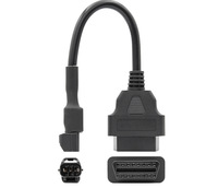 Cable Adaptador de 16 Pines OBD 2 OBD2 Hembra a 3 Pines para Motocicleta KYMCO