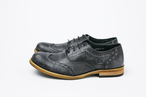 Fashionable British Retro Men's Lace-up <b>Shoes</b> Trendy Dress <b>Shoes</b> <b>Height</b> <b>Increasing</b> Feature Distressed Round-toe Casual <b>Shoes</b> - Product Image 2