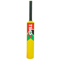 SPORTS FACTORY INTERNATIONAL Batte de cricket en plastique dur pour gaucher, légère, durable, taille 5, pour l'entraînement, les enfants, l'école, l'extérieur