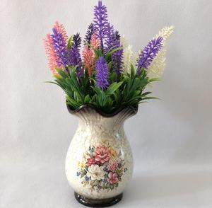 En gros Nouveau Style en plastique Artificiel Plante 7 branches Violet Lavande fleur pour la <span class=keywords><strong>maison</strong></span> de mariage fleur en pot décoration - Product Image 5