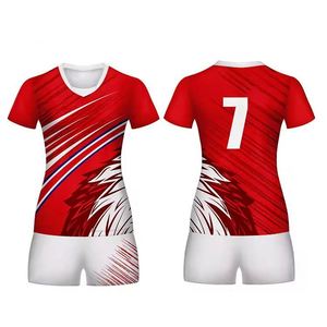 Conjunto de Uniformes Deportivos de Voleibol con Sublimación Completa, Diseño Personalizado y Estilo Nuevo - Product Image 1