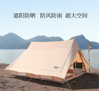 Tente de glamping de luxe personnalisée, moderne, grande capacité, quatre saisons, en toile, résistante aux intempéries et au vent, pour événements