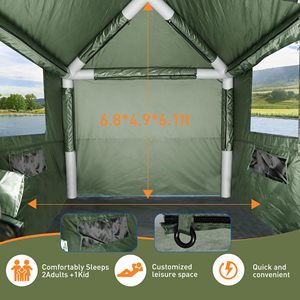 FBSPORT Fabricante de Tiendas de Campaña para Camionetas OEM, Tiendas Familiares Extra Grandes, Tienda Inflable Hermética para Camioneta GMC <span class=keywords><strong>Sierra</strong></span> - Product Image 4