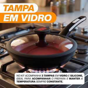 Non-Stick Marble Coated Fry <b>Pan</b> Bakelite Handle Aluminum Cookware Non-stick Forged Frying <b>Pan</b> <b>Set</b> - Product Image 4