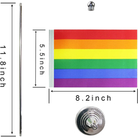 Petite bannière d'intérieur personnalisée avec logo, 100% polyester, impression numérique, fanion pour bureau, maison, table, bureau, drapeau, base de poteau, toutes les couleurs