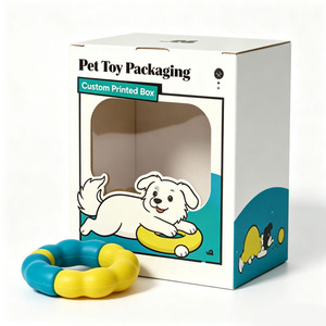 Wholesale Printed Pet Toy Packaging <b>Box</b> Foldable Corrugated Paper Gift <b>Box</b> for <b>Cat</b> Dog Pet Toys Custom Size - Product Image 3
