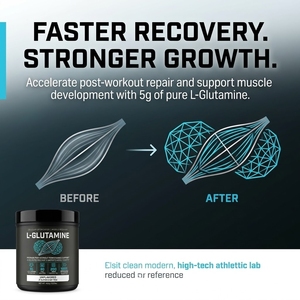 L-Glutamina en Polvo para Reparación Muscular, Apoyo Inmunológico, Recuperación Más Rápida y Mejora <span class=keywords><strong>de</strong></span> la Salud Intestinal - Product Image 2