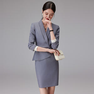 Traje Formal de Oficina para Mujer, Otoño Invierno, Uniforme Profesional para Recepcionista de Hotel, Gerente, Ropa de Trabajo - Product Image 2