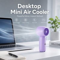 Ventilateur portable pliable sans pales à refroidissement par glace, haute vitesse, écologique, pour extérieur et usage domestique, petit format de poche - Prix promotionnel