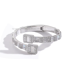 Zircon Men's <b>Bracelet</b>, Copper Inlaid Zirconium <b>Bracelet</b> <b>Couple</b> Gold Plated <b>Bracelet</b> Tanjing Fashion Lijing Necklace - Product Image 4