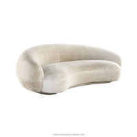 Venta Caliente, Precio Bajo, Muebles de Sala de Estar de China, Estilo Moderno, Juego de Sofás Seccionales, Sofá de Tela Moon para Uso en Hoteles