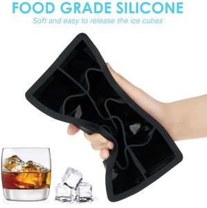 Hot Sale Custom Silicone <b>Ice</b> Cube <b>Tray</b> Easy Release Reusable <b>Ice</b> Cube Silicone <b>Ice</b> Mold <b>Tray</b> with Cover - Product Image 4