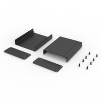 Boîtier électronique DIY en aluminium, boîtier d'amplificateur, boîte de jonction en aluminium, boîte de circuit imprimé personnalisée en métal 75*63*25mm