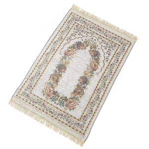 Alfombra de oración islámica de viaje, lavable y plegable, de chenilla tejida OEM, poliéster, para musulmanes, dropshipping/stock disponible, venta al por mayor - Product Image 1
