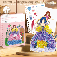 Princesse livre d'images Poke musique enfants peinture à la main bricolage fille varié changement autocollant Puzzle jouets pour enfants