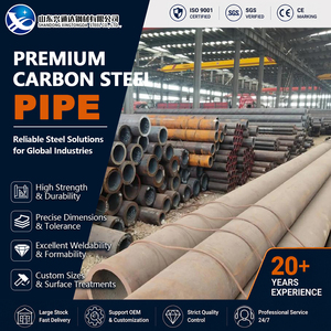 Tubería de Acero al Carbono A179 A283 Gr.C A53 Gr.B Negra de 219.1 mm 10 mm Sch80 JIS G3454 para Construcción de Puentes - Product Image 1