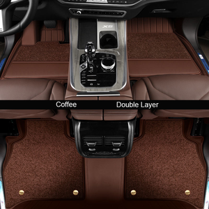 Pour BMW 1 3 6 7 X3 X5 X1 <span class=keywords><strong>Mini</strong></span> E46 E60 E39 Tapis de sol de voiture sur mesure, matériau ECO, cuir véritable pour sièges avant et arrière - Product Image 6