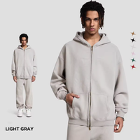 Sweat à capuche oversize à épaules tombantes pour homme, personnalisable avec logo, en molleton bouclette épais, coupe pull-over