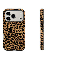 Étuis de téléphone portable magnétiques 2-en-1 à motif léopard pour 17 Pro Max & 16, antichoc et antidérapants, compatibles