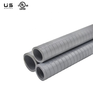 Conduit électrique flexible étanche en PVC non métallique gris ENT, tube en plastique ondulé, <span class=keywords><strong>raccords</strong></span> de tuyauterie - Product Image 2