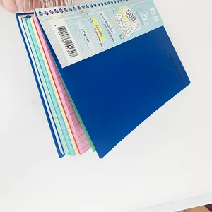 Contoh Gratis Notebook koil sekolah A5 ukuran A4 Notebook Spiral Logo khusus 6 mata pelajaran
