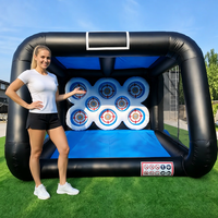 Aire de Jeu Interactive Gonflable IPS de Qualité Commerciale avec Jeu de Défi de Frappe Lumineuse et Tableau de Score Numérique pour Location d'Événements