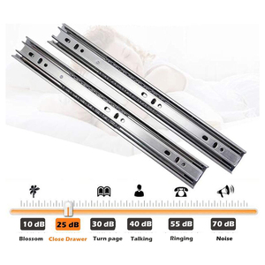 Đồ Ngũ Kim 15.040 Đồ Nội Thất Ngăn Kéo Trượt Tự Đóng 14 Inch Trượt Vòng Bi Gấp 3 Lần Ngăn Kéo Trượt Ngăn Kéo Thủy Lực - Product Image 6