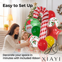 Lot de ballons gonflables personnalisés en gros pour Noël : Nouveaux ballons décoratifs en aluminium en forme de sapin et de Père Noël pour fêtes de Noël