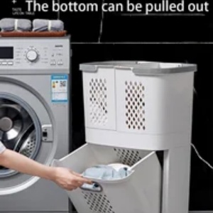 Creative <b>Baskets</b> Bathroom <b>Plastic</b> Organizer Storage Holders & Racks Rolling Laundry Storage <b>Basket</b> for Household - Product Image 5