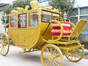 Vente flash : Chariot de chevaux de luxe, fabricant de chariots de chevaux, chariot royal tiré par des chevaux à vendre {ZD-RC18} - Product Image 4