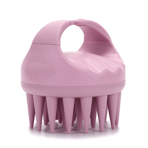 Top Trending Hair Products 2026 Silicone Massage <b>Brush</b> Silicone Shampoo <b>Brush</b> Wheat Straw <b>Scalp</b> Massager - Product Image 1