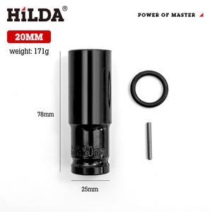 希尔达汽车修理包1/2英寸方头驱动电动扳手深冲击套筒套装手提钻六角套筒钻头16-24毫米 - Product Image 4