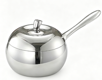 Ensemble de casseroles en acier inoxydable en forme de pomme |   Casserole et faitout en acier inoxydable 304 de qualité alimentaire avec couvercle