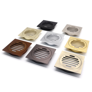 Filtre de vidange de sol caché de salle de bain en cuivre chromé carré nickelé - Product Image 3