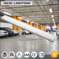 Garasi Triproof Sensor gerak darurat LED tahan cuaca lampu Linear dengan pilihan Dimmable dan garansi 5 tahun