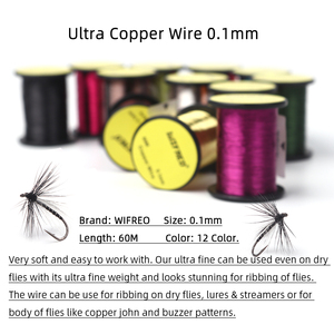 Fil de cuivre ultra fin de 0,1 mm 60 m <span class=keywords><strong>pour</strong></span> <span class=keywords><strong>la</strong></span> pêche à <span class=keywords><strong>la</strong></span> <span class=keywords><strong>mouche</strong></span> sèche/humide, nymphes, mouches de <span class=keywords><strong>truite</strong></span>, pêche au black-bass dans les lacs, les rivières et les cours d'eau - Product Image 3