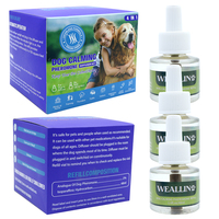 Diffuseur apaisant pour chien, lot de 3 recharges, écologique, en plastique réutilisable, solution anti-aboiement et anti-mastication pour salon et cuisine