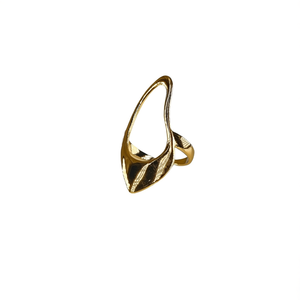 Fashion <b>Rings</b> 316L Stainless Steel PVD Gold Plating Sustainable Resistant Modern Design - Product Image 2