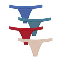 Tangas Menstruales a Prueba de Fugas para Mujer, 4 Capas, Absorbentes, Sexy, Tipo G-string, Ropa Interior Fisiológica sin Costuras