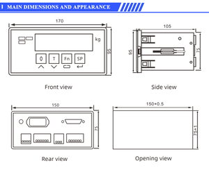 The Most Popular <strong>Industrial</strong> Control Weighing Instrument with an Aluminum Alloy Casing and a 485 Communication Printer - Product Image 5