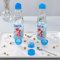 Bouteille en verre vide Ramune Premium 200 ml avec col Codd pour boissons gazeuses et sodas, avec bouchon en marbre et en plastique