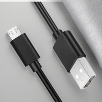 Kabel Data USB mikro 2,4 A, kecepatan tinggi 2,4 A jaket kepang Universal untuk perangkat Android pabrik kabel Data USB langsung untuk Printer