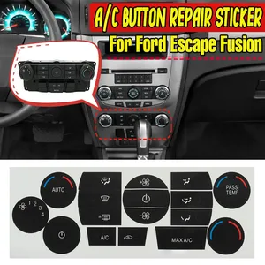 Pegatina Decorativa para Reparar Botones de Control de Climatización de Automóviles Ford Escape y Fusion, para Disimular Botones Desgastados - Product Image 1