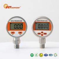 Manomètre numérique pour compresseur d'air, pompe à eau, 507 PSI, 35 bars, 0~3,5 MPa, G1/4, rétroéclairage LCD, acier inoxydable, personnalisé