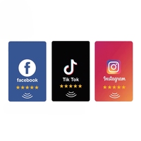Ins Facebook TIKTOK Social Media NFC Visitenkarte RFID Tap-Karte NFC Google Bewertungskarte