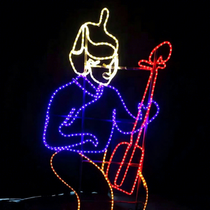 Décoration artistique plate de Noël personnalisée avec éclairage LED pour des scènes de fêtes uniques, des espaces publics et des présentoirs de marques - Product Image 1