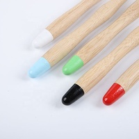 Brosse à dents en bambou naturel, 10 pièces avec étui en bois en bambou, brosse à dents 100% en charbon naturels pour enfants et adultes