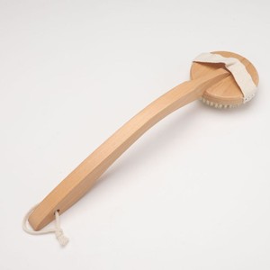 Hình Bầu Dục Lông Tự Nhiên Khô Bàn Chải <span class=keywords><strong>Scrubber</strong></span> Cơ Thể Tắm Và Mặt <span class=keywords><strong>Scrubber</strong></span> Với Gỗ Sồi Xử Lý Bọt biển & Scrubbers - Product Image 3