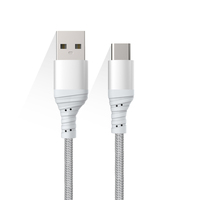 Vente chaude 1m 2.4A Type c Câble tressé en nylon Câble Usb c pour Android